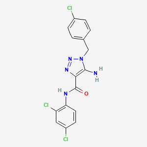 5-amino-1-(4-chlorobenzyl)-N-(2,4-dichlorophenyl)-1H-1,2,3-triazole-4-carboxamide