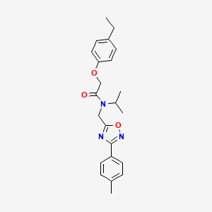 2-(4-ethylphenoxy)-N-{[3-(4-methylphenyl)-1,2,4-oxadiazol-5-yl]methyl}-N-(propan-2-yl)acetamide