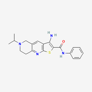 3-amino-N-phenyl-6-(propan-2-yl)-5,6,7,8-tetrahydrothieno[2,3-b][1,6]naphthyridine-2-carboxamide