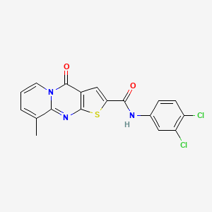 N-(3,4-dichlorophenyl)-9-methyl-4-oxo-4H-pyrido[1,2-a]thieno[2,3-d]pyrimidine-2-carboxamide