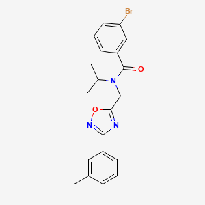 3-bromo-N-{[3-(3-methylphenyl)-1,2,4-oxadiazol-5-yl]methyl}-N-(propan-2-yl)benzamide