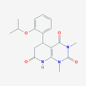 5-(2-isopropoxyphenyl)-1,3-dimethyl-5,8-dihydropyrido[2,3-d]pyrimidine-2,4,7(1H,3H,6H)-trione