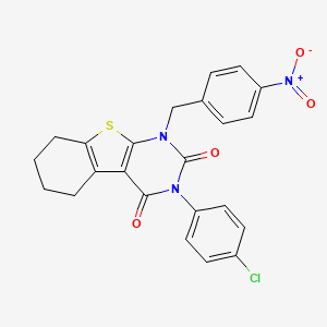 3-(4-chlorophenyl)-1-(4-nitrobenzyl)-5,6,7,8-tetrahydro[1]benzothieno[2,3-d]pyrimidine-2,4(1H,3H)-dione