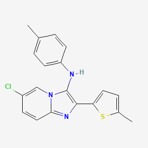 6-chloro-N-(4-methylphenyl)-2-(5-methylthiophen-2-yl)imidazo[1,2-a]pyridin-3-amine