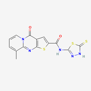 N-(5-mercapto-1,3,4-thiadiazol-2-yl)-9-methyl-4-oxo-4H-pyrido[1,2-a]thieno[2,3-d]pyrimidine-2-carboxamide