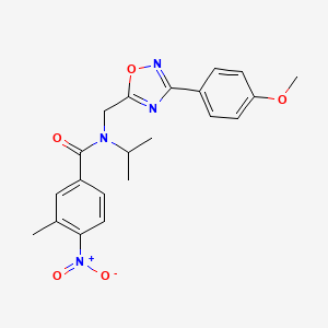 N-{[3-(4-methoxyphenyl)-1,2,4-oxadiazol-5-yl]methyl}-3-methyl-4-nitro-N-(propan-2-yl)benzamide