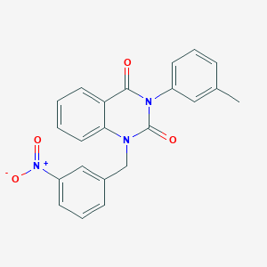 1-(3-nitrobenzyl)-3-(m-tolyl)quinazoline-2,4(1H,3H)-dione