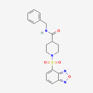 1-(2,1,3-benzoxadiazol-4-ylsulfonyl)-N-benzylpiperidine-4-carboxamide