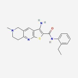 3-amino-N-(2-ethylphenyl)-6-methyl-5,6,7,8-tetrahydrothieno[2,3-b][1,6]naphthyridine-2-carboxamide