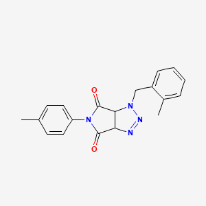 1-(2-methylbenzyl)-5-(4-methylphenyl)-3a,6a-dihydropyrrolo[3,4-d][1,2,3]triazole-4,6(1H,5H)-dione