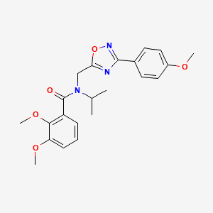 2,3-dimethoxy-N-{[3-(4-methoxyphenyl)-1,2,4-oxadiazol-5-yl]methyl}-N-(propan-2-yl)benzamide