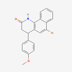 6-bromo-4-(4-methoxyphenyl)-3,4-dihydrobenzo[h]quinolin-2(1H)-one