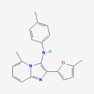 molecular formula C20H19N3O B14996501 5-methyl-2-(5-methylfuran-2-yl)-N-(4-methylphenyl)imidazo[1,2-a]pyridin-3-amine 