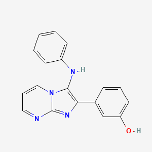 3-[3-(Phenylamino)imidazo[1,2-a]pyrimidin-2-yl]phenol