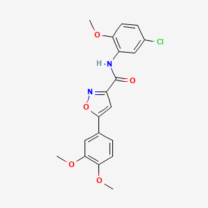 N-(5-chloro-2-methoxyphenyl)-5-(3,4-dimethoxyphenyl)-1,2-oxazole-3-carboxamide