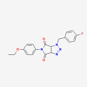 molecular formula C19H17FN4O3 B14996554 5-(4-ethoxyphenyl)-1-(4-fluorobenzyl)-3a,6a-dihydropyrrolo[3,4-d][1,2,3]triazole-4,6(1H,5H)-dione 