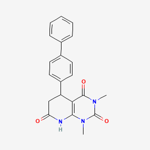 5-biphenyl-4-yl-1,3-dimethyl-5,8-dihydropyrido[2,3-d]pyrimidine-2,4,7(1H,3H,6H)-trione