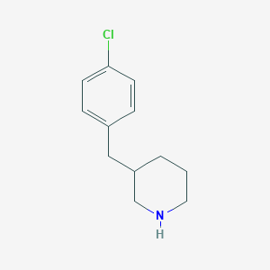 molecular formula C12H16ClN B149966 3-(4-氯苄基)-哌啶 CAS No. 136422-52-1