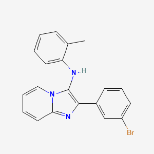 molecular formula C20H16BrN3 B14996624 2-(3-bromophenyl)-N-(2-methylphenyl)imidazo[1,2-a]pyridin-3-amine 