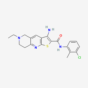 3-amino-N-(3-chloro-2-methylphenyl)-6-ethyl-5,6,7,8-tetrahydrothieno[2,3-b][1,6]naphthyridine-2-carboxamide