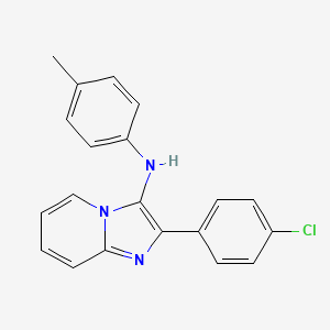 molecular formula C20H16ClN3 B14996685 2-(4-chlorophenyl)-N-(4-methylphenyl)imidazo[1,2-a]pyridin-3-amine 