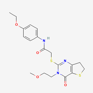 N-(4-ethoxyphenyl)-2-((3-(2-methoxyethyl)-4-oxo-3,4,6,7-tetrahydrothieno[3,2-d]pyrimidin-2-yl)thio)acetamide