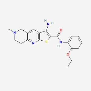 3-amino-N-(2-ethoxyphenyl)-6-methyl-5,6,7,8-tetrahydrothieno[2,3-b][1,6]naphthyridine-2-carboxamide