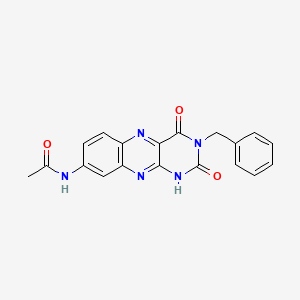 molecular formula C19H15N5O3 B14996703 N-(3-benzyl-2-hydroxy-4-oxo-3,4-dihydrobenzo[g]pteridin-8-yl)acetamide 