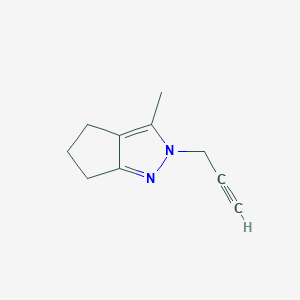 molecular formula C10H12N2 B1499672 3-Methyl-2-(prop-2-yn-1-yl)-2,4,5,6-tetrahydrocyclopenta[c]pyrazole CAS No. 623571-91-5