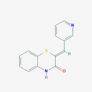 molecular formula C14H10N2OS B14996758 (2Z)-2-(pyridin-3-ylmethylidene)-2H-1,4-benzothiazin-3(4H)-one 