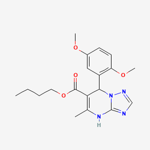 Butyl 7-(2,5-dimethoxyphenyl)-5-methyl-4,7-dihydro[1,2,4]triazolo[1,5-a]pyrimidine-6-carboxylate