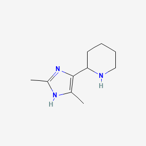 molecular formula C10H17N3 B1499679 2-(2,4-Dimethyl-1H-imidazol-5-yl)piperidine 