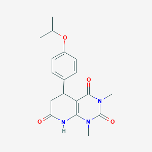 molecular formula C18H21N3O4 B14996804 1,3-dimethyl-5-[4-(propan-2-yloxy)phenyl]-5,8-dihydropyrido[2,3-d]pyrimidine-2,4,7(1H,3H,6H)-trione 