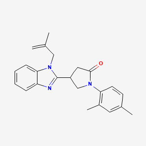 1-(2,4-dimethylphenyl)-4-[1-(2-methylprop-2-en-1-yl)-1H-benzimidazol-2-yl]pyrrolidin-2-one