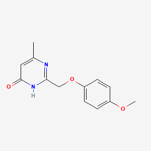 2-[(4-methoxyphenoxy)methyl]-6-methylpyrimidin-4(3H)-one