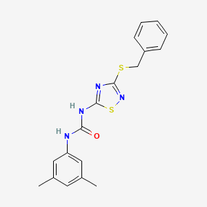 1-[3-(Benzylsulfanyl)-1,2,4-thiadiazol-5-yl]-3-(3,5-dimethylphenyl)urea