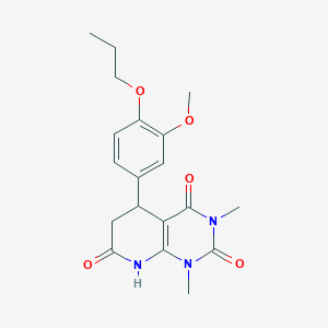 5-(3-methoxy-4-propoxyphenyl)-1,3-dimethyl-5,8-dihydropyrido[2,3-d]pyrimidine-2,4,7(1H,3H,6H)-trione