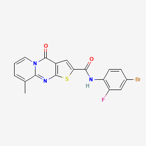 N-(4-bromo-2-fluorophenyl)-9-methyl-4-oxo-4H-pyrido[1,2-a]thieno[2,3-d]pyrimidine-2-carboxamide