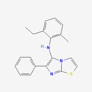 molecular formula C20H19N3S B14996843 N-(2-ethyl-6-methylphenyl)-6-phenylimidazo[2,1-b][1,3]thiazol-5-amine 