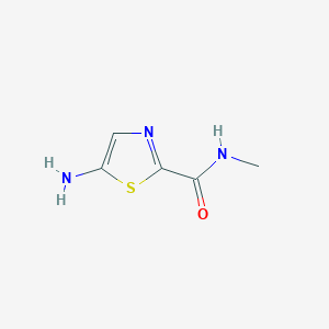 molecular formula C5H7N3OS B1499685 5-amino-N-methyl-1,3-thiazole-2-carboxamide 