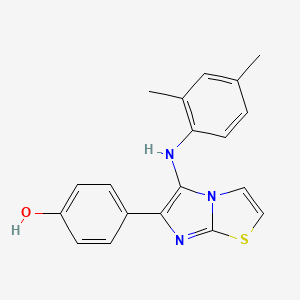 4-{5-[(2,4-Dimethylphenyl)amino]imidazo[2,1-b][1,3]thiazol-6-yl}phenol