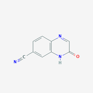 molecular formula C9H5N3O B1499687 3-Oxo-3,4-dihydroquinoxaline-6-carbonitrile 