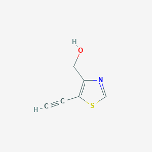molecular formula C6H5NOS B1499688 4-Thiazolemethanol, 5-ethynyl- 