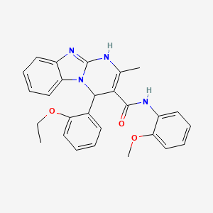 molecular formula C27H26N4O3 B14996936 4-(2-ethoxyphenyl)-N-(2-methoxyphenyl)-2-methyl-1,4-dihydropyrimido[1,2-a]benzimidazole-3-carboxamide 