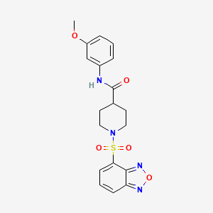 1-(2,1,3-benzoxadiazol-4-ylsulfonyl)-N-(3-methoxyphenyl)piperidine-4-carboxamide