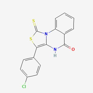 3-(4-Chlorophenyl)-1-thioxo-1H-thiazolo[3,4-a]quinazolin-5(4H)-one