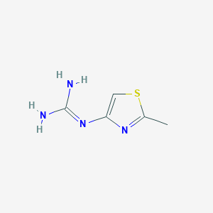 molecular formula C5H8N4S B1499705 1-(2-Methylthiazol-4-yl)guanidine CAS No. 786634-51-3