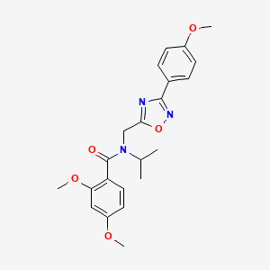 2,4-dimethoxy-N-{[3-(4-methoxyphenyl)-1,2,4-oxadiazol-5-yl]methyl}-N-(propan-2-yl)benzamide