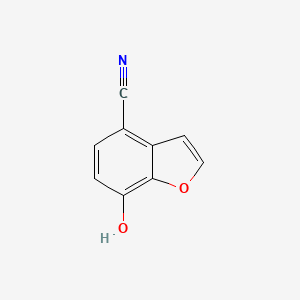 molecular formula C9H5NO2 B1499713 7-Hydroxybenzofuran-4-carbonitrile 