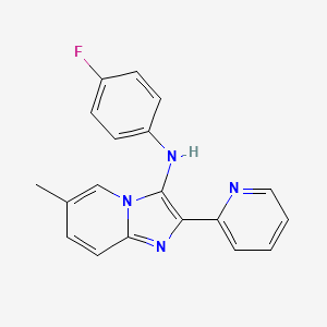 N-(4-fluorophenyl)-6-methyl-2-(pyridin-2-yl)imidazo[1,2-a]pyridin-3-amine